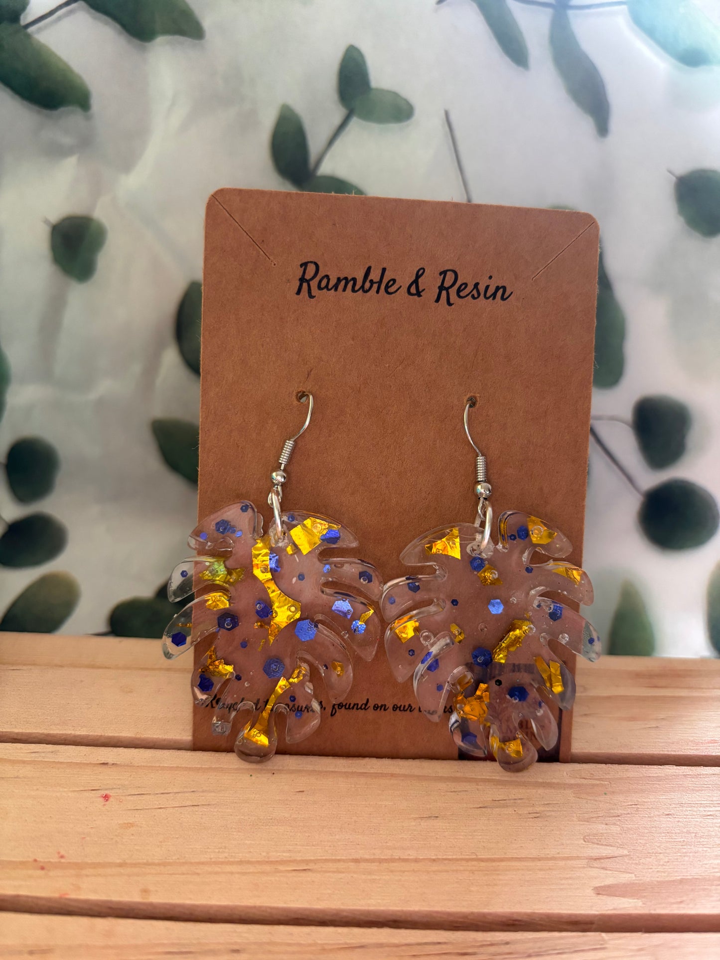 Quirky glitter earrings