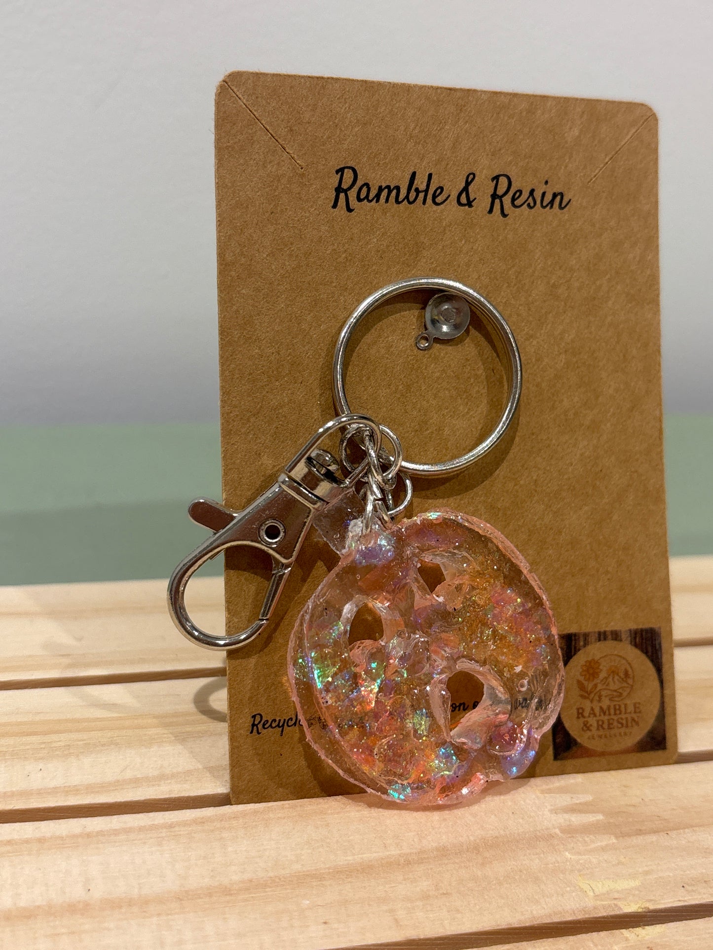 Medium pumpkin keyring