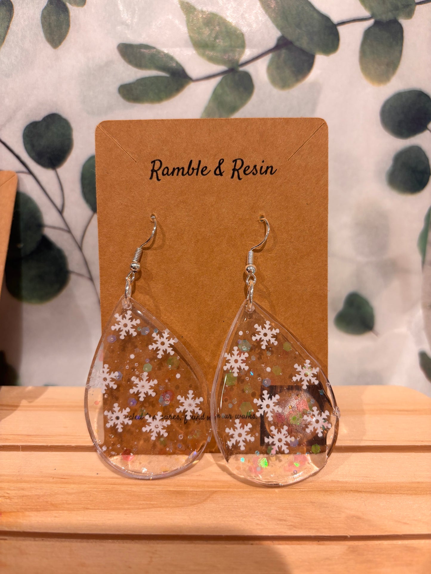 Snowflake earrings