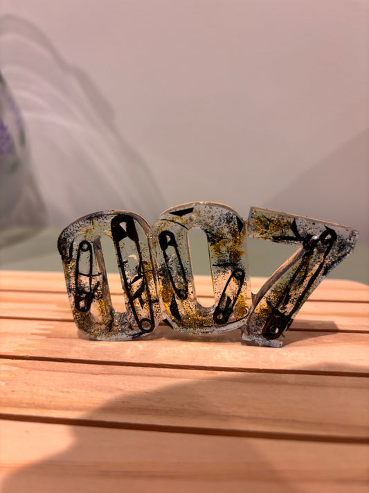 Bond style ‘007’ lettering