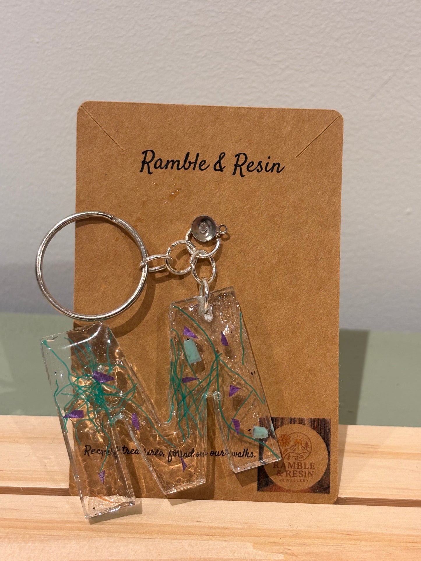 Letter ‘M’ keyring