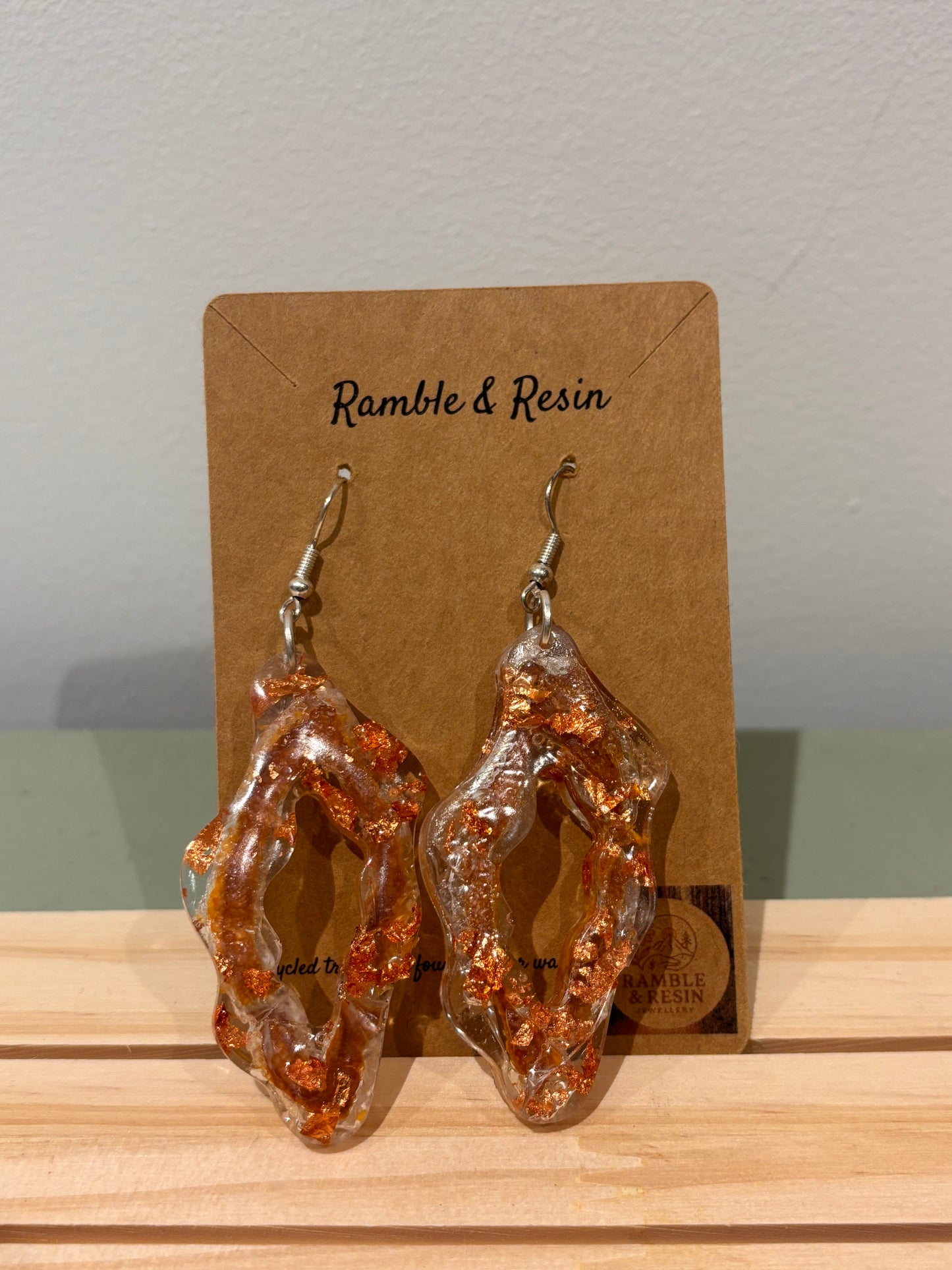 Quirky large drop earrings