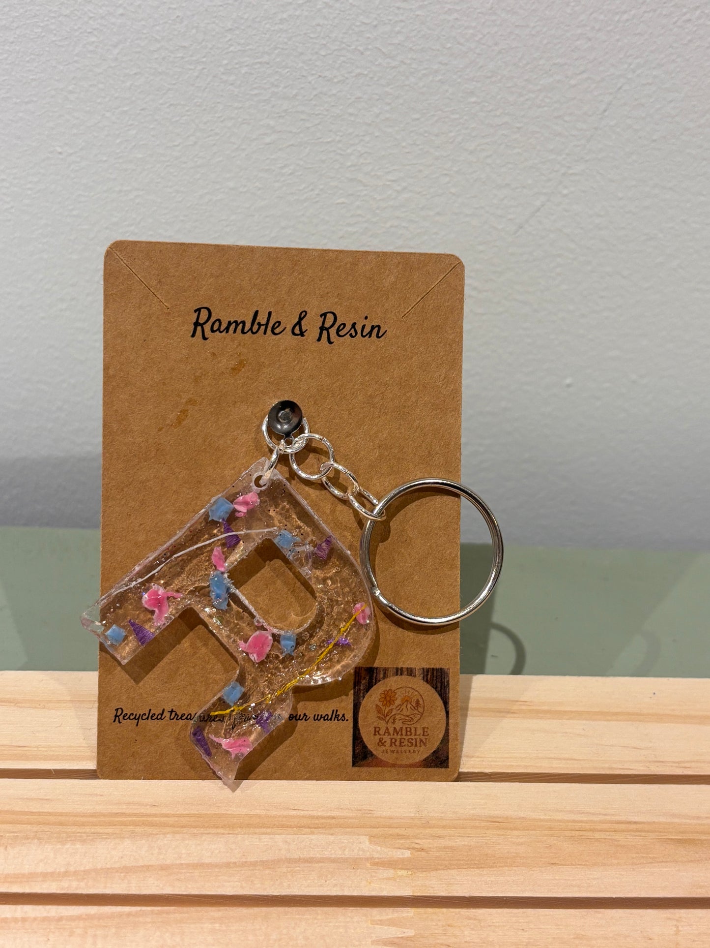 Letter ‘R’ keyring