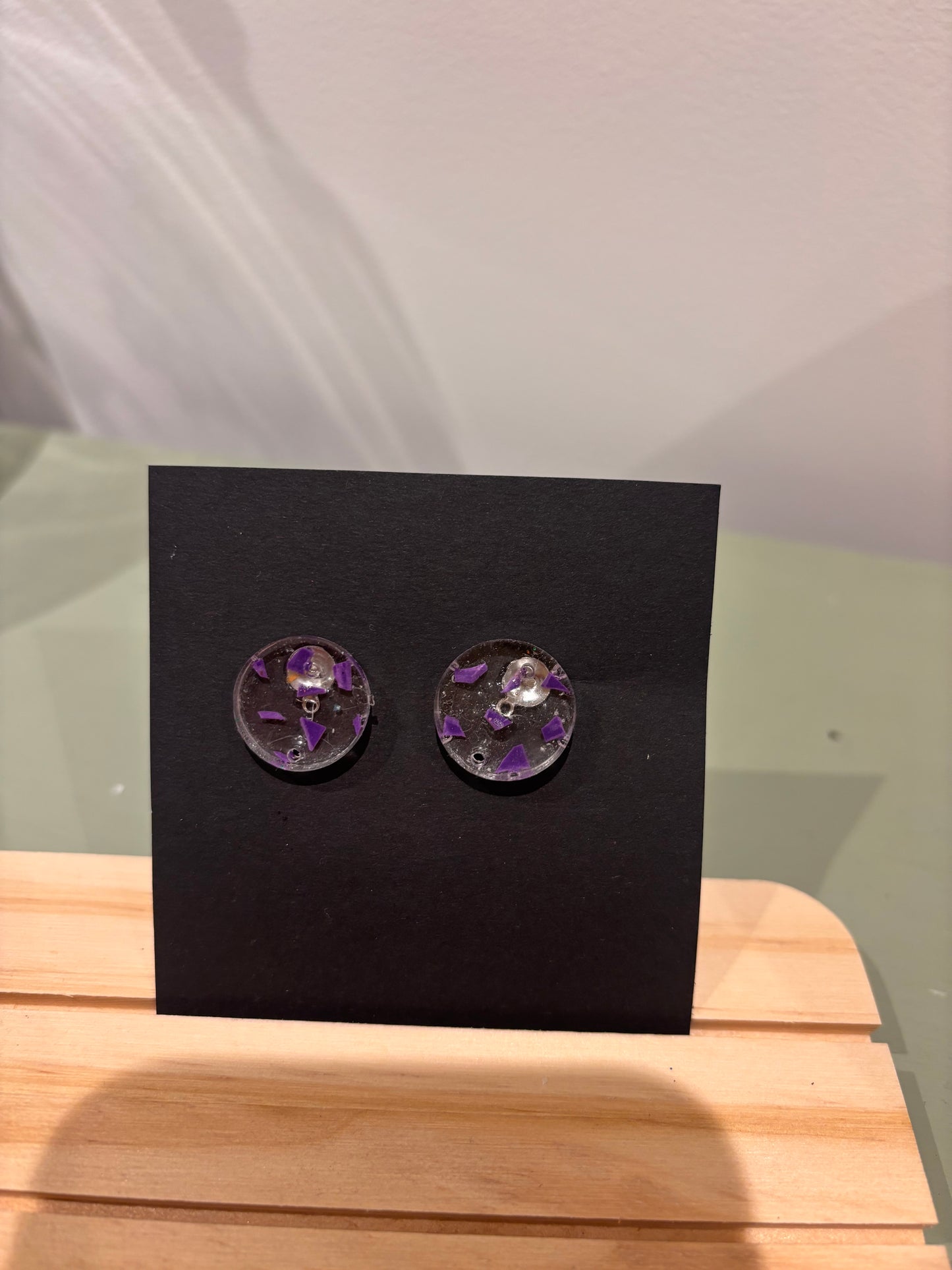 Handmade resin earrings