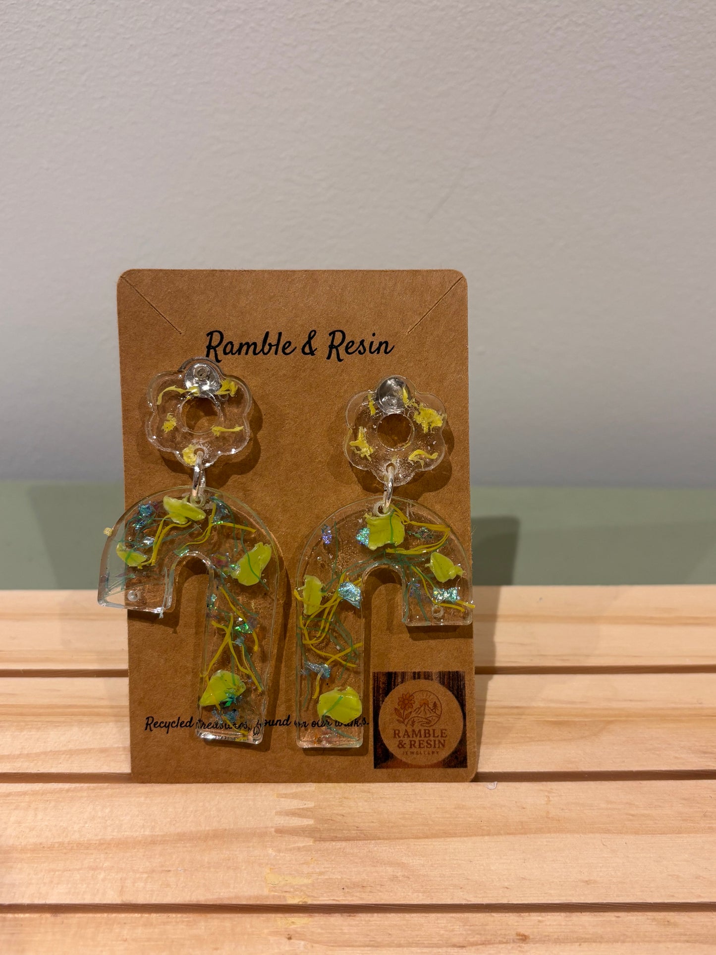 Large drop quirky earrings