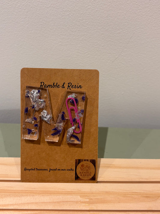 Letter ‘M’ keyring