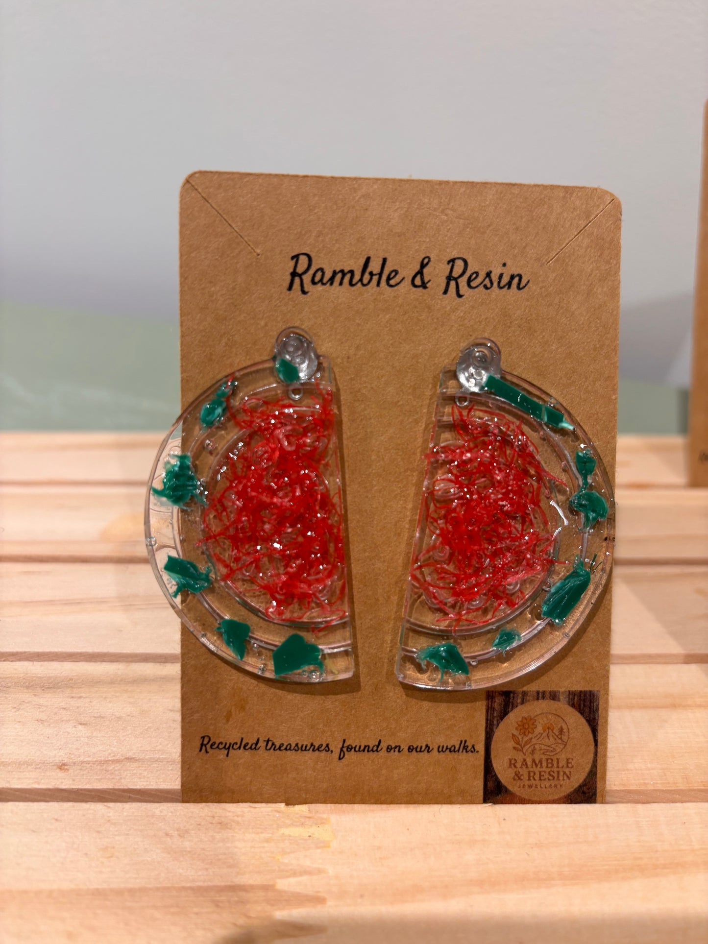 Quirky watermelon earrings🍉