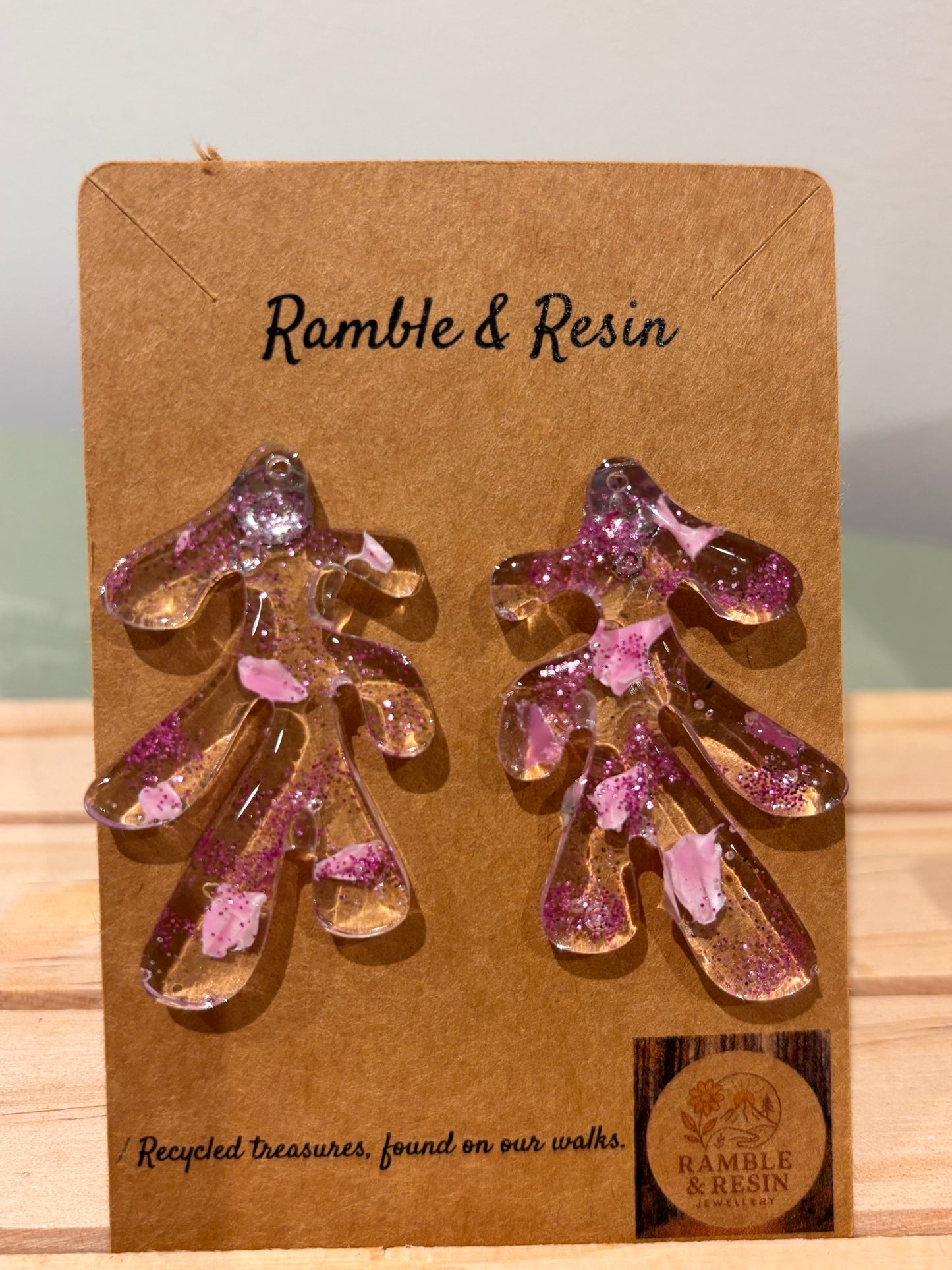 Quirky pink earrings