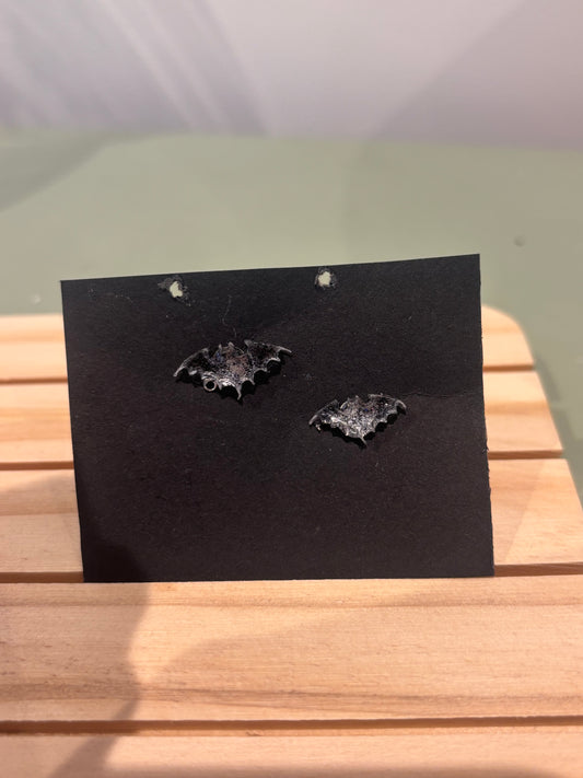 Small bat stud earrings