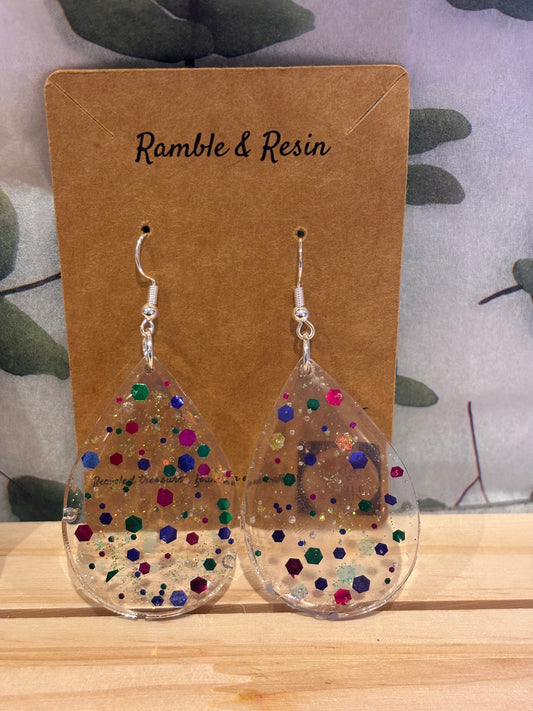 Festive drop earrings