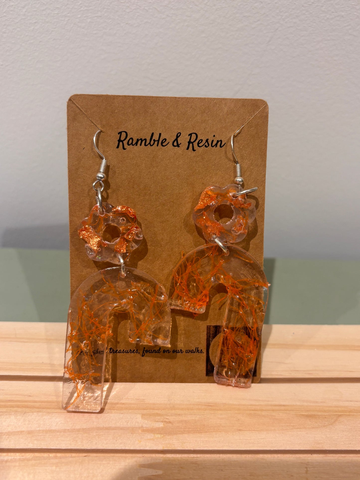 Quirky autumnal dangle earrings