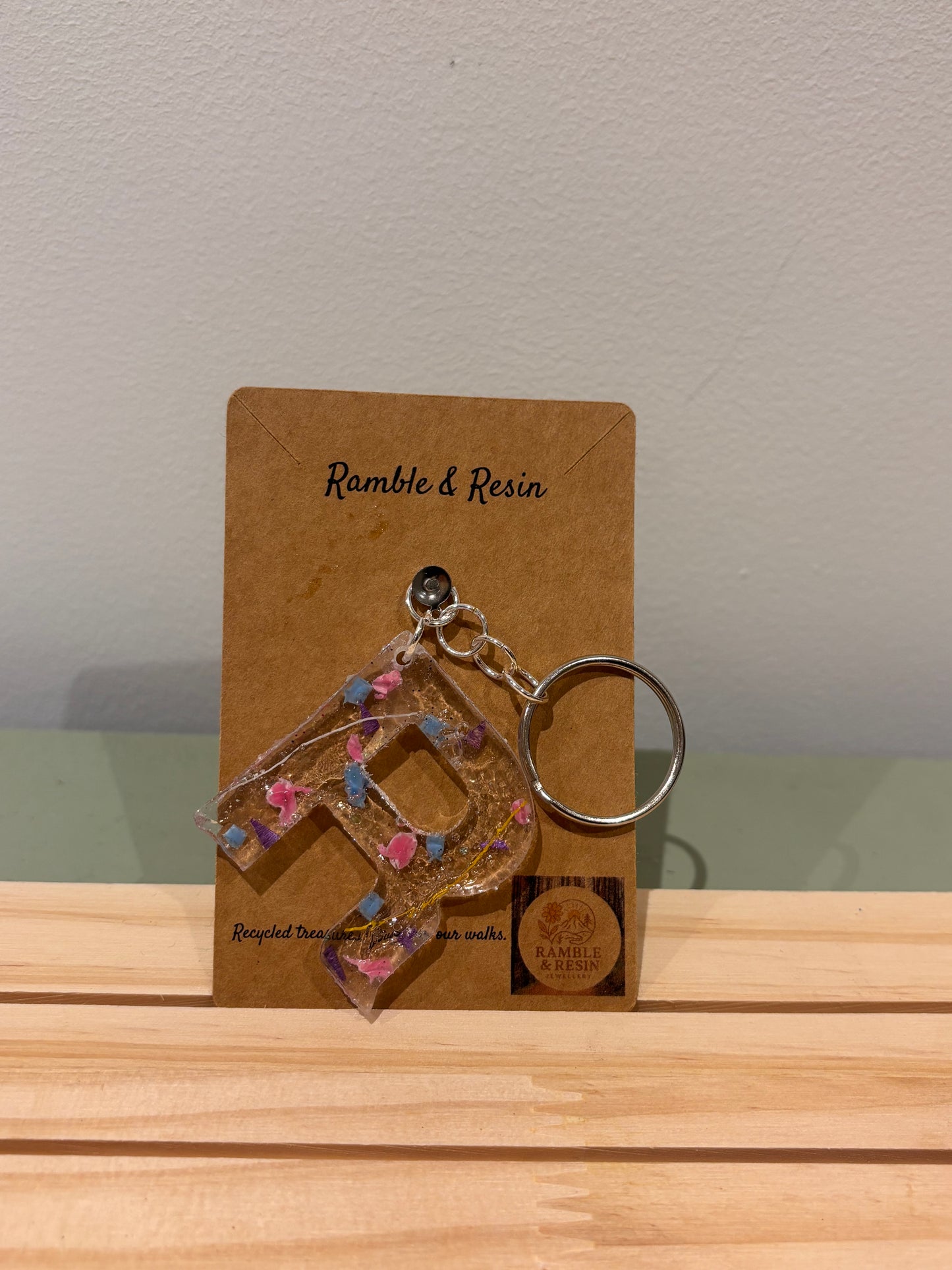 Letter ‘R’ keyring