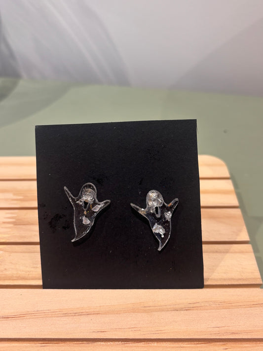 Ghost stud earrings