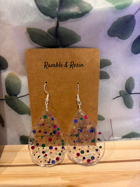Festive drop earrings