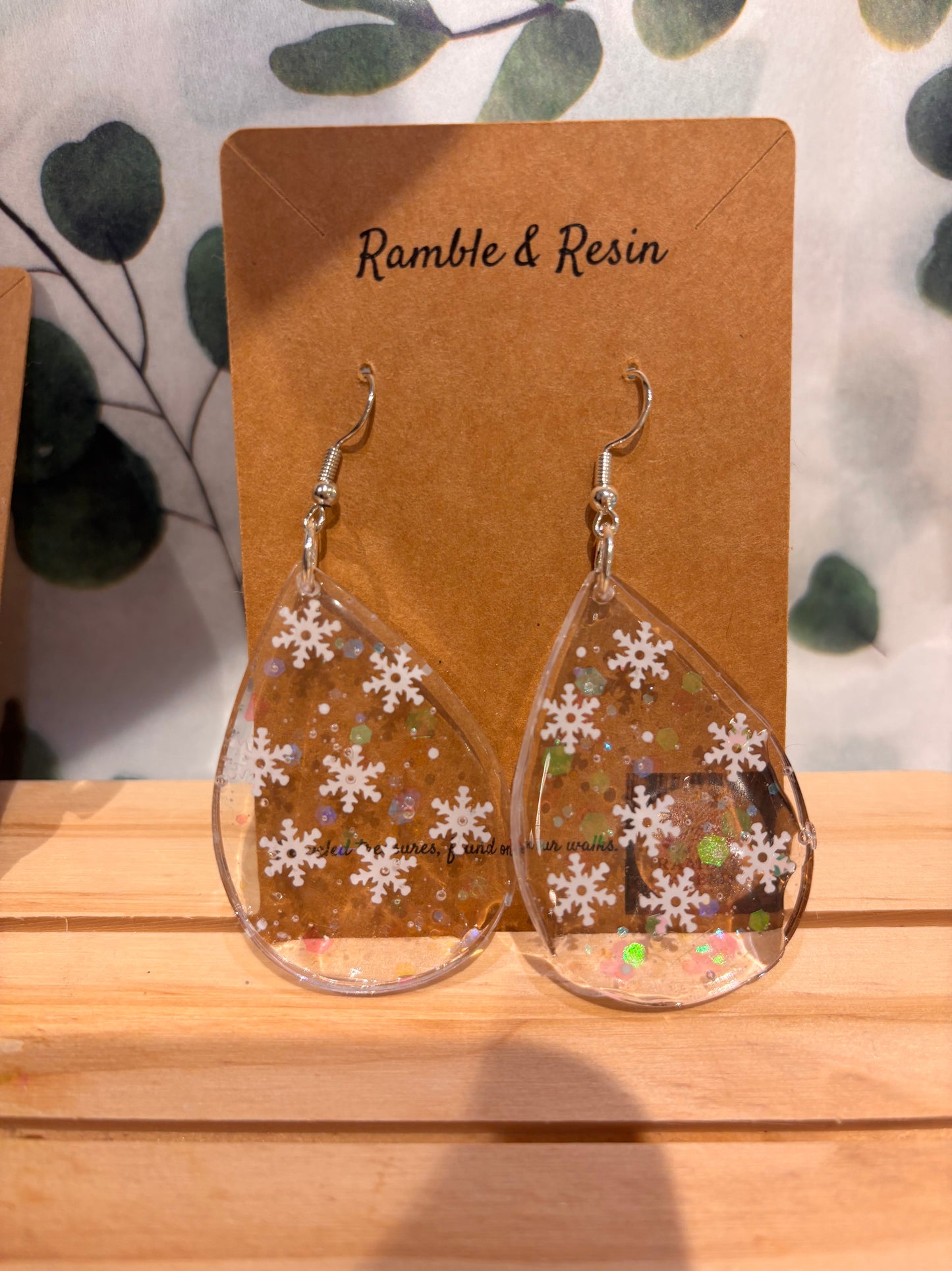 Snowflake earrings