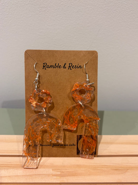 Quirky autumnal dangle earrings