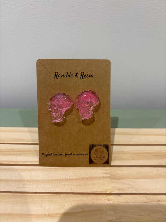 Skull stud earrings
