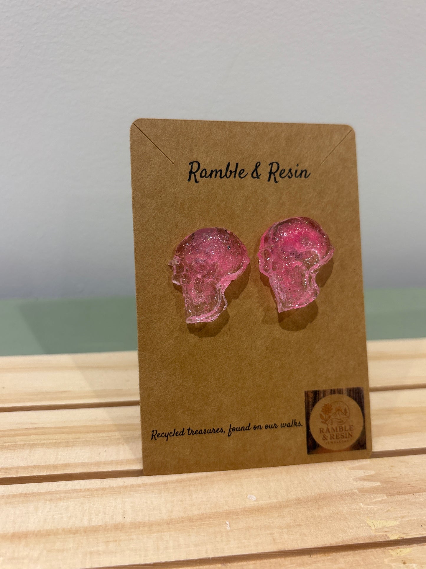 Skull stud earrings