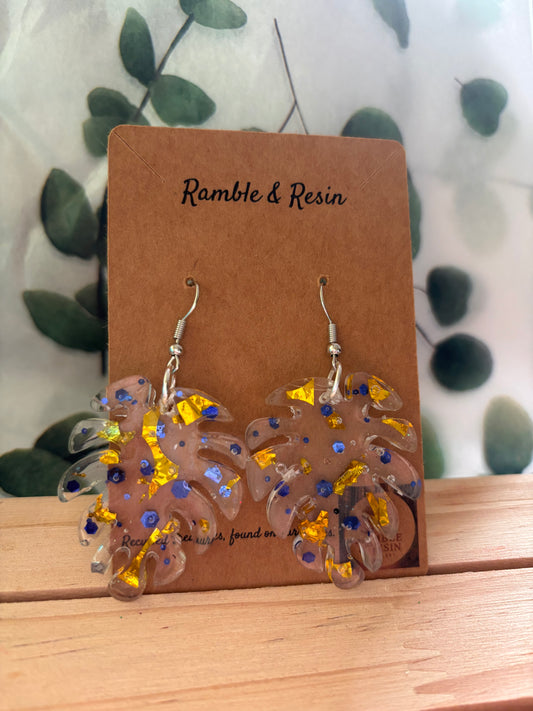 Quirky glitter earrings