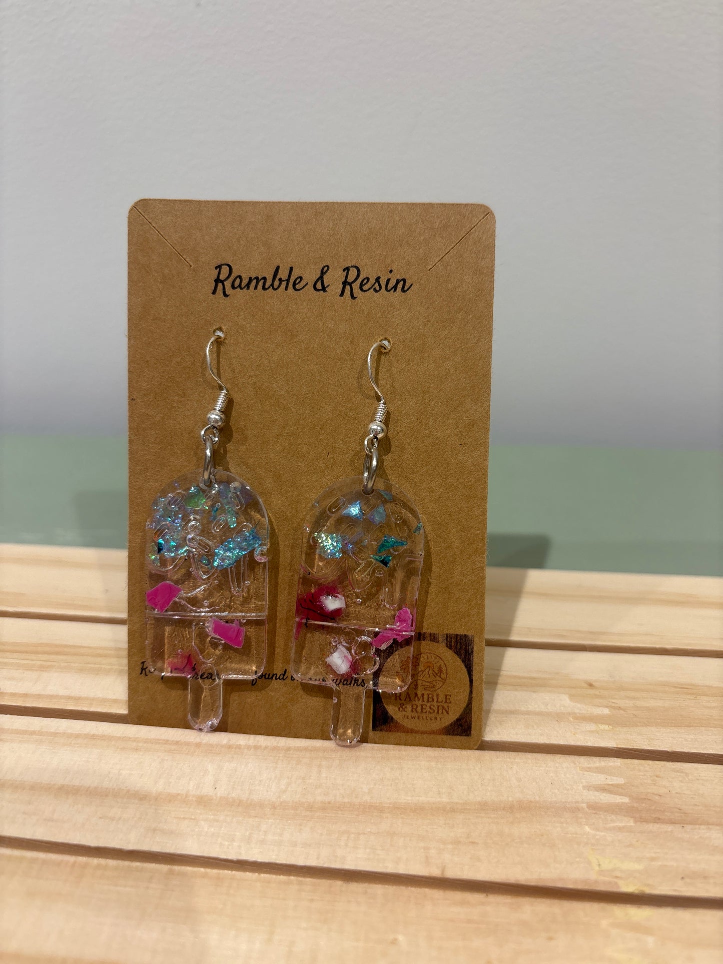 Medium drop lolly earrings