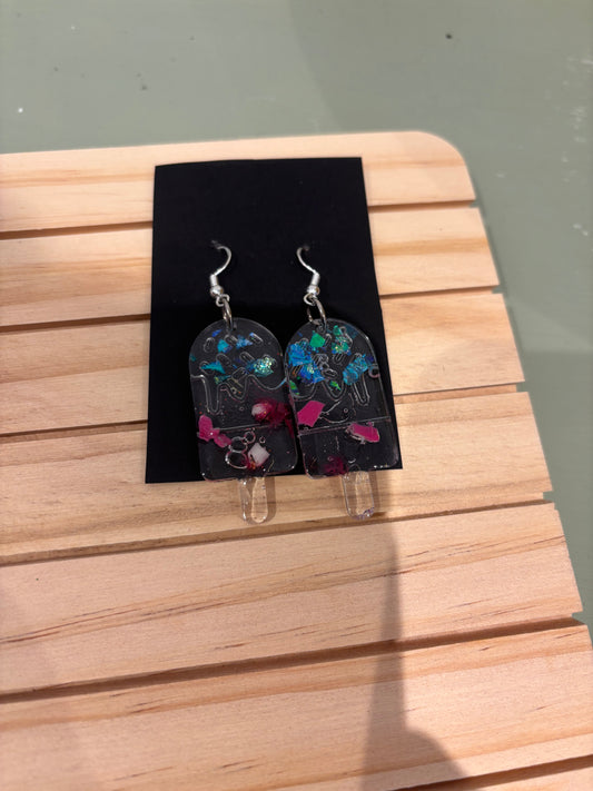 Medium drop lolly earrings