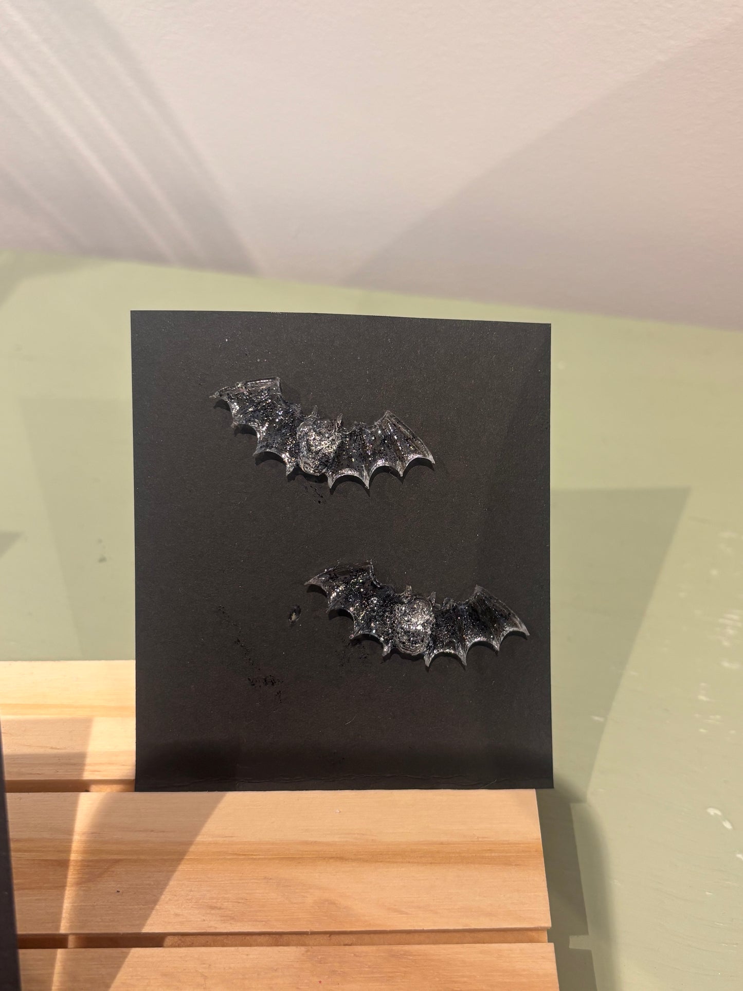 Bat stud earrings