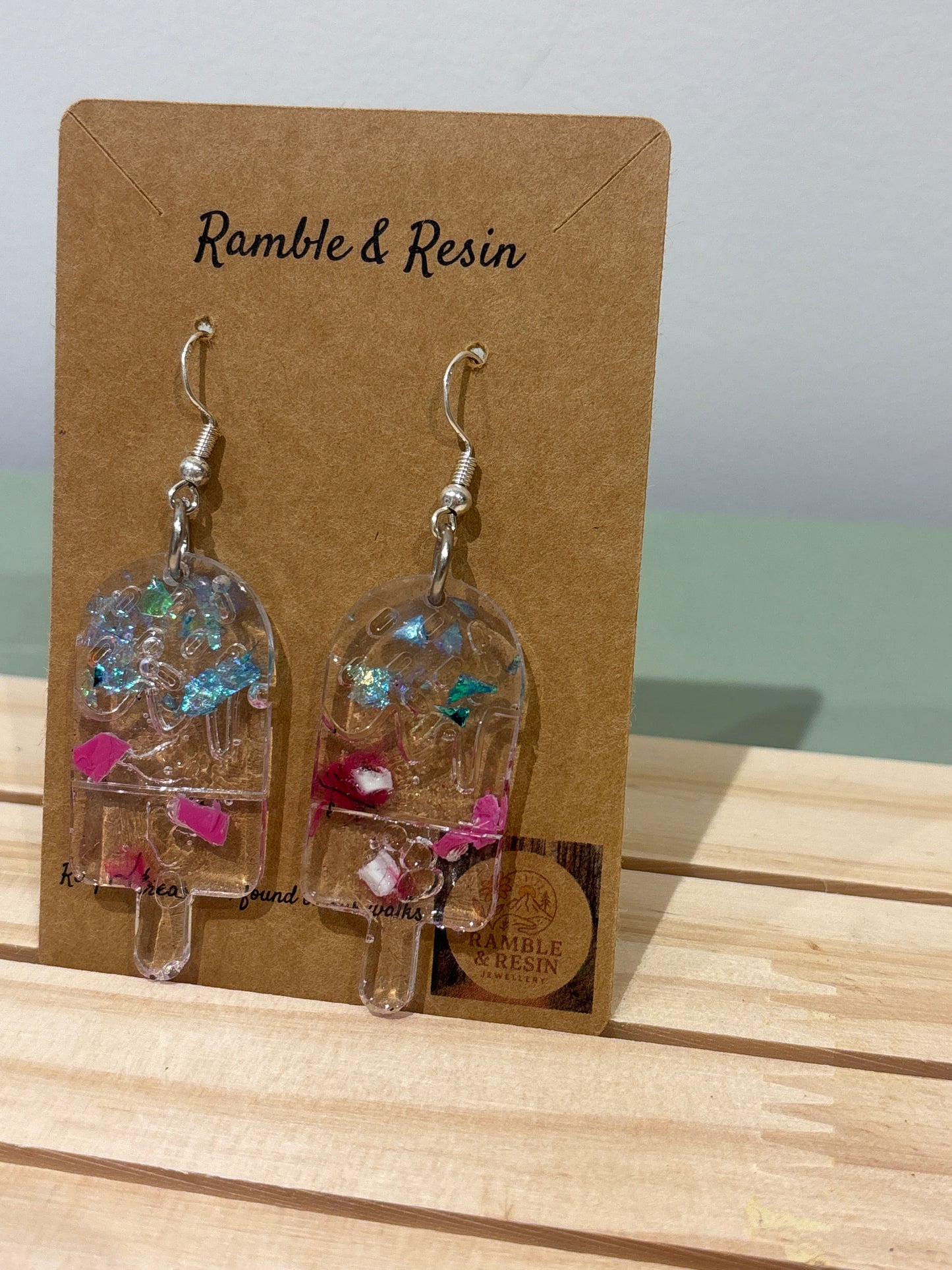 Medium drop lolly earrings