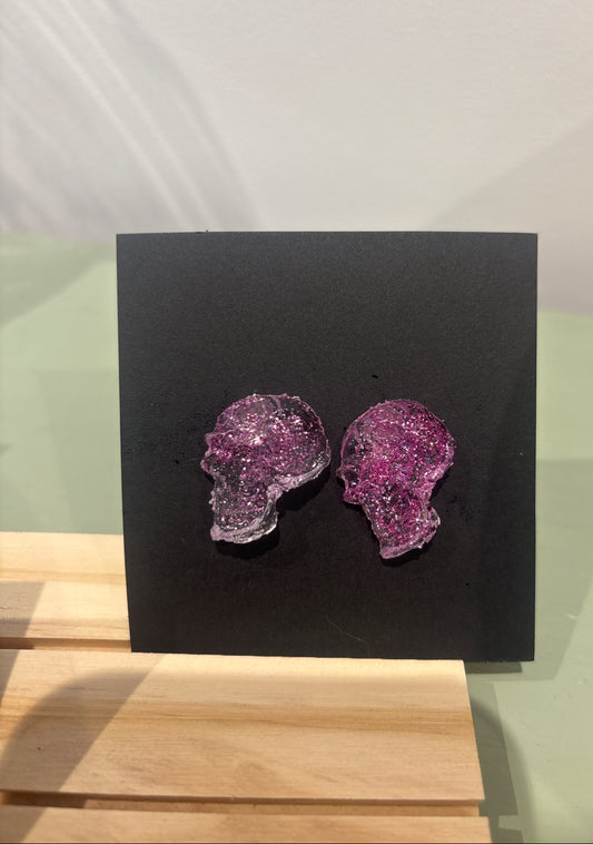 Skull stud earrings