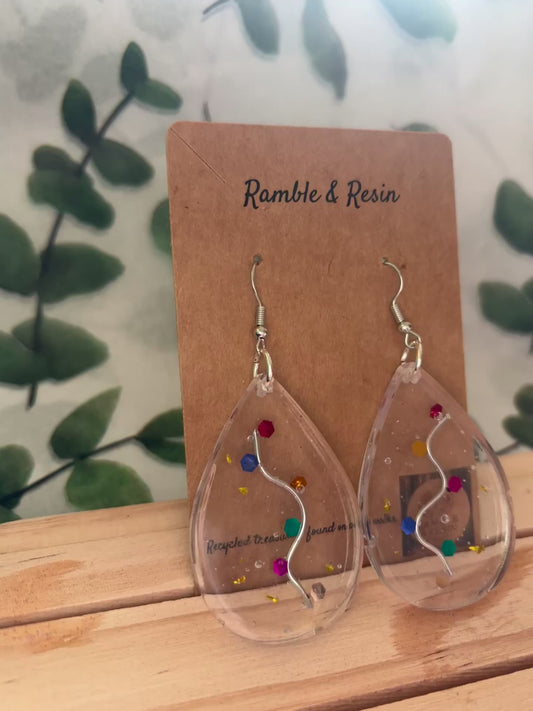 Quirky ‘fairy lights’ style earrings