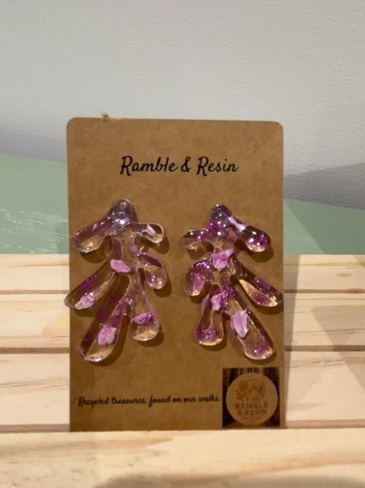 Quirky pink earrings