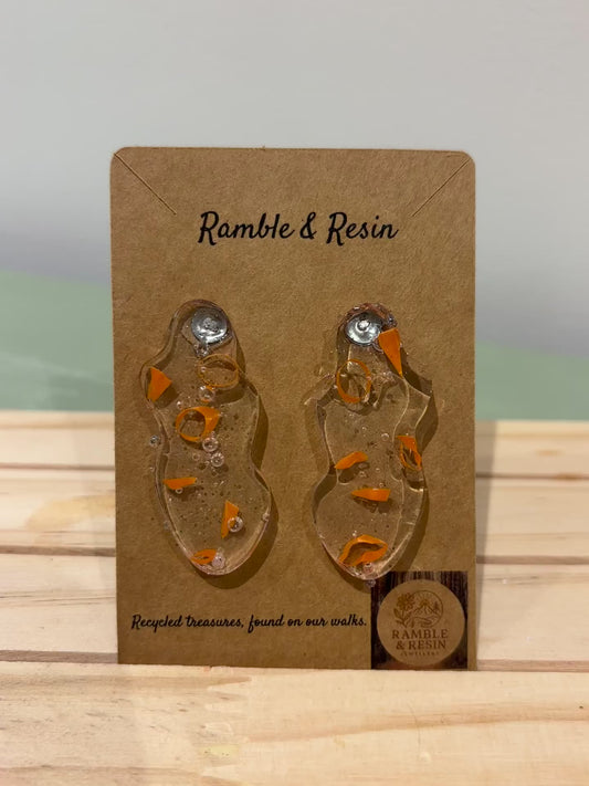Quirky Orange earrings